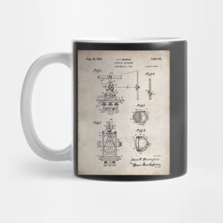 Surveying Patent - Surveyor Construction Builder Art - Antique Mug